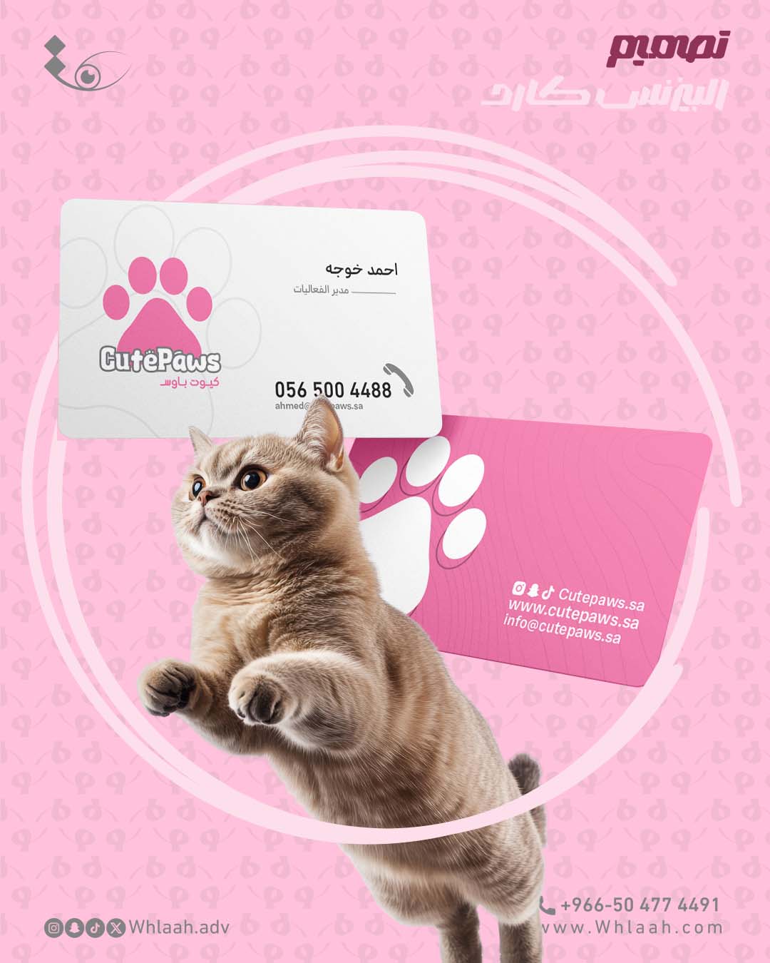 Branding_Cutepaws_PostBusiness Card